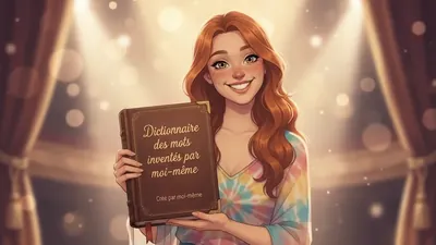 Coraline tiene in mano il dizionario delle parole inventate