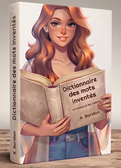 Coraline tient le dictionnaire des mots inventés